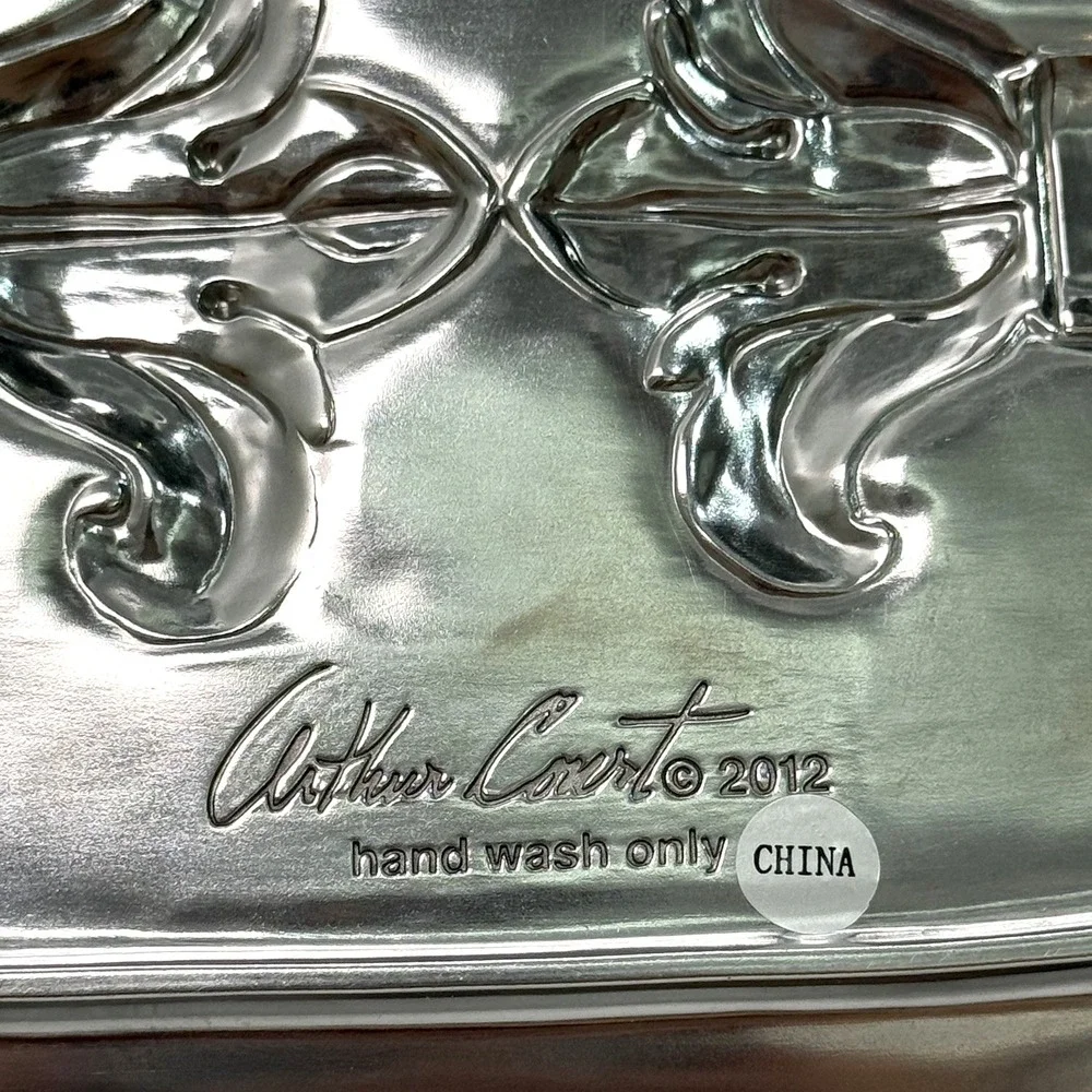 Arthur Court Fleur de Lis Catch All Tray Plate Key Holder 7